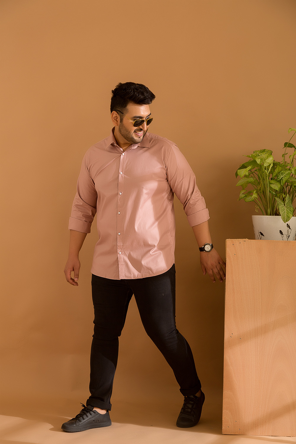 Plus size store mens casual clothing